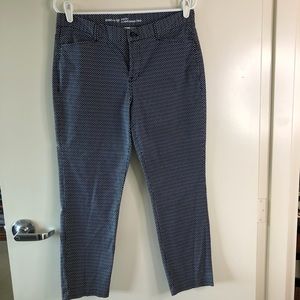 GAP Khakis Slim City Dark Navy Blue & White